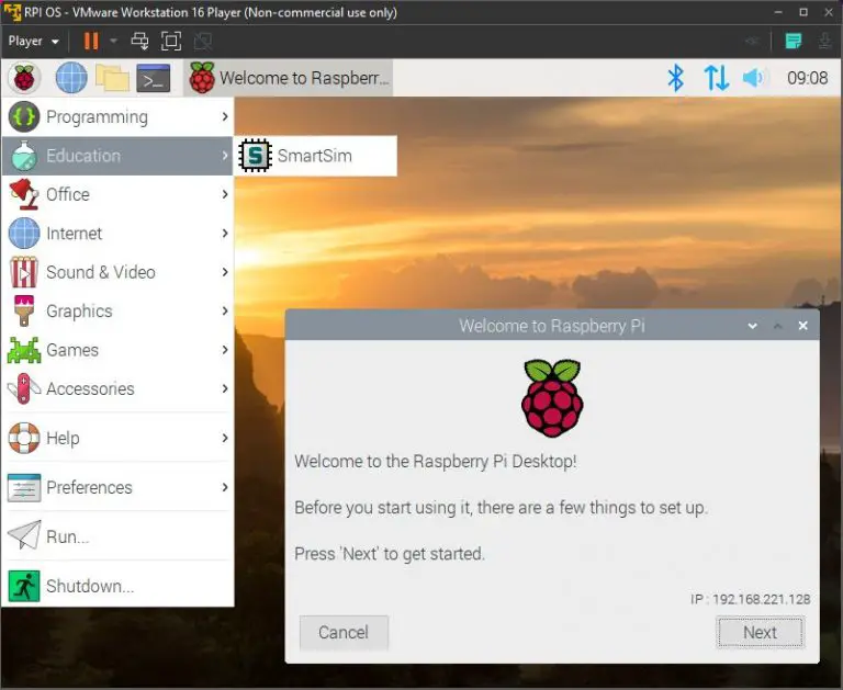 Création d’une VM avec Raspberry Pi OS (VirtualBox, VMWare, QEMU)