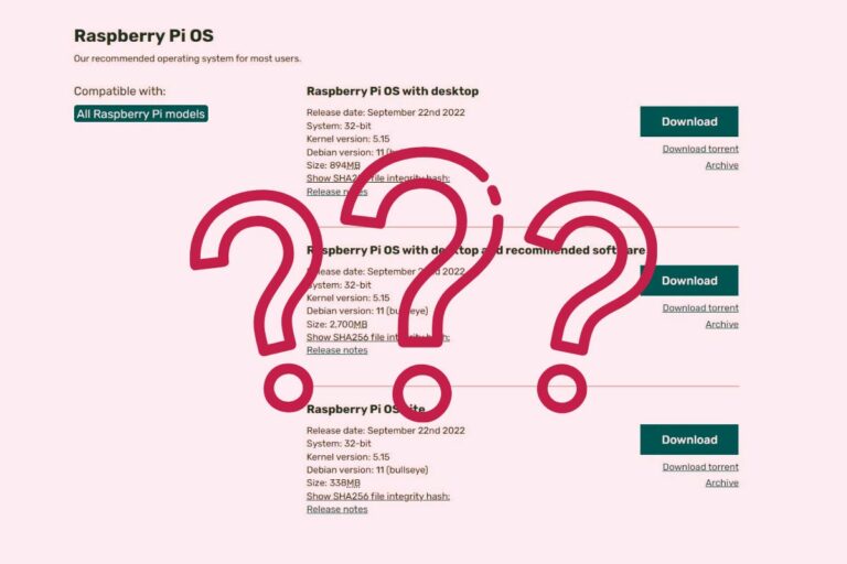 Versions de Raspberry Pi OS : Laquelle choisir?